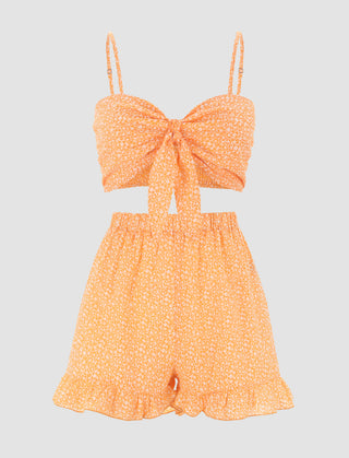 Orange Base Ditsy Set