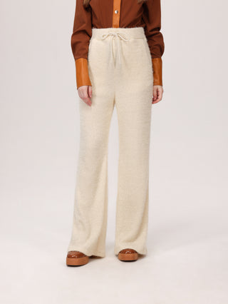 Ivory Solid Trousers