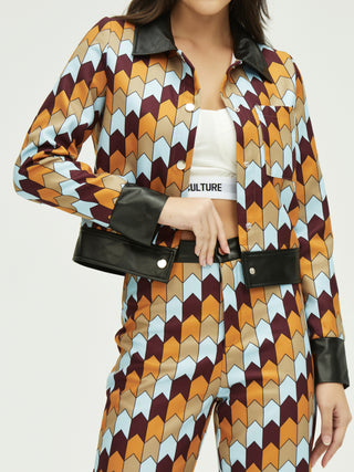 Retro All Over Print Jacket
