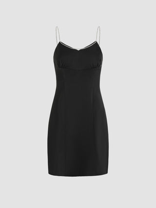 Rhinestone Tassel Mini Dress