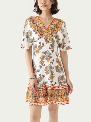 Paisley Patchwork Mini Dress