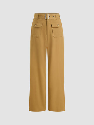 Pocket Trousers With Belt