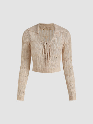 Ripped Knotted Sweater