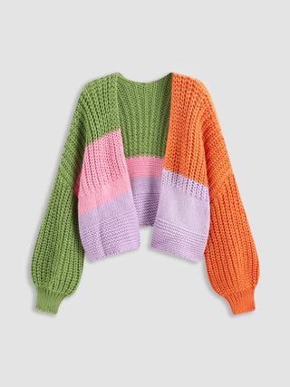 Rainbow Knitted Cardigan