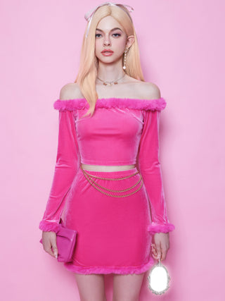 Pink Fashion Doll Costume Skirt