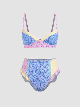 Patchy Lettuce Trim Bikini Swimsuit