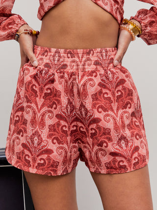 Paisley Wide Leg Shorts