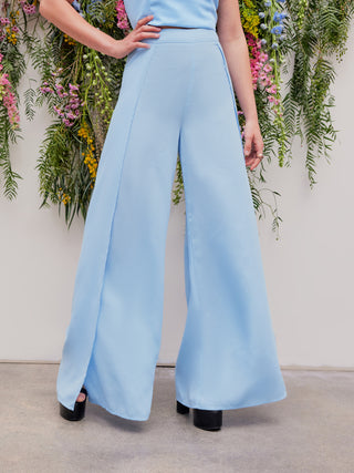 Pleated Wide Leg Trousers