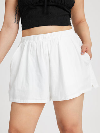 Mid Waist Elastic Ultra Shorts Curve & Plus