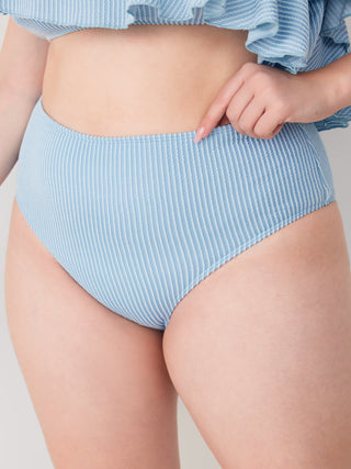 Rib Knit Cheeky Bikini Bottom Curve & Plus