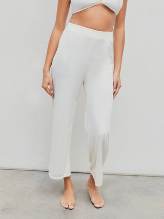 Oversized Solid Lounge Trousers