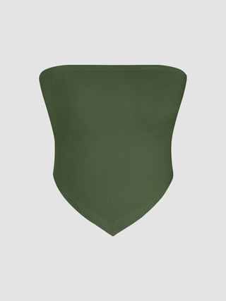 Rib Solid Tube Top