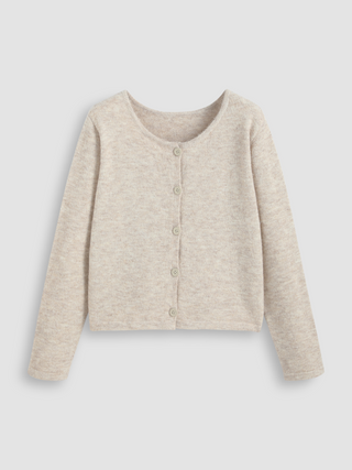 Round Neck Button Cardigan
