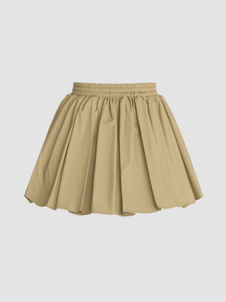 Mid Waist Ruffle Skort