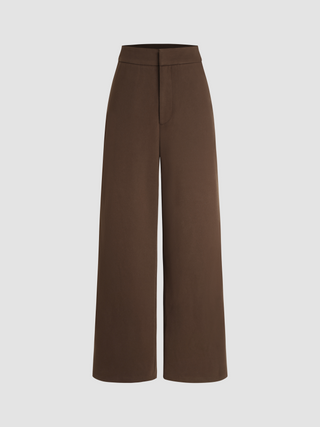 Middle Waist Straight Leg Trousers