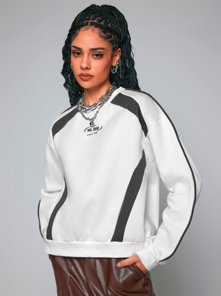 No.39 Terry Round Neck Graphic Sweatshirt