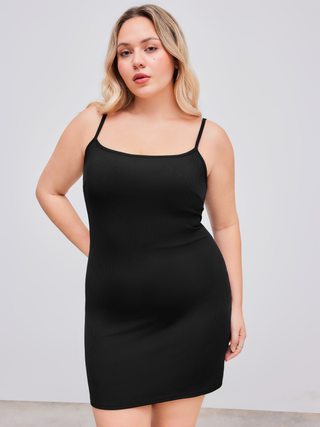 Jersey Square Neck Cami Mini Dress Curve & Plus