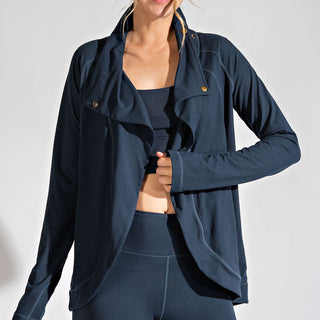 Plus Size Asymmetric Jacket