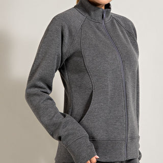 Plus Size Ponti Jacket With Pocket