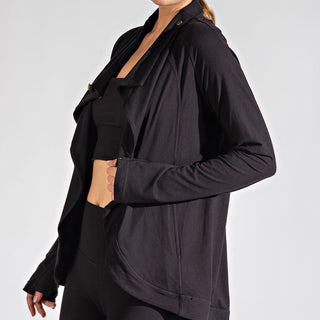 Plus Size Asymmetric Jacket