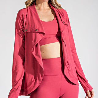 Plus Size Asymmetric Jacket