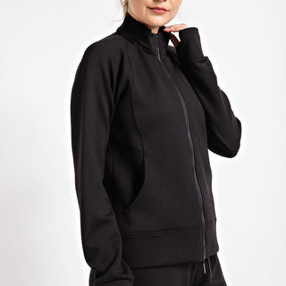 Plus Size Ponti Jacket With Pocket