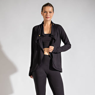 Plus Size Asymmetric Jacket