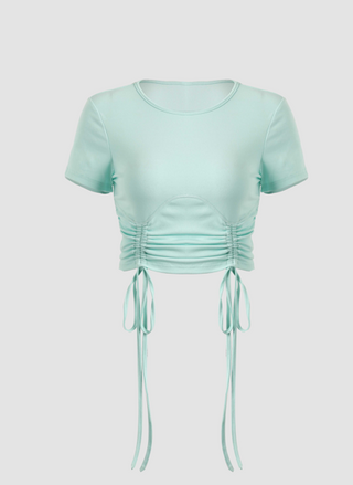 Mint Green Ruched Top