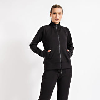 Plus Size Ponti Jacket With Pocket