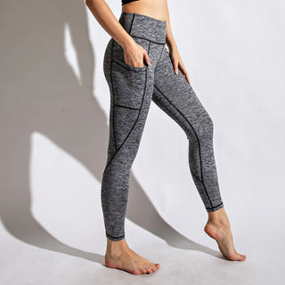 Plus Size Two Tone Full Length Yoga Leggings