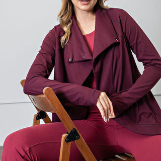 Plus Size Asymmetric Jacket