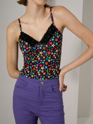 Floral Pattern Tank Top