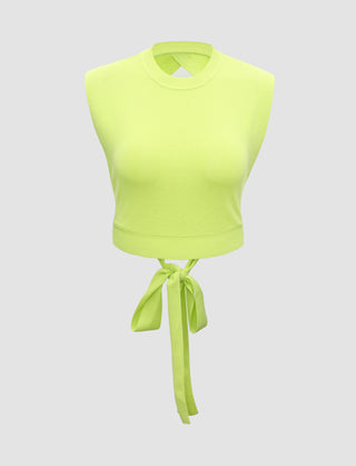 Neon Yellow Knitted Top