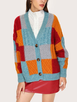 Patchy Patchy Slouchy Cardigan