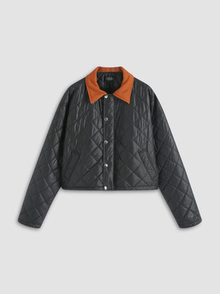 Quilted Patchy Jacket