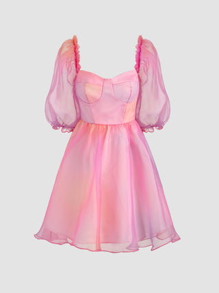Heart On Fire Tulle Mini Dress