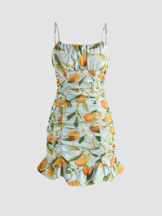 Harvest Fruits Corset Cami Dress