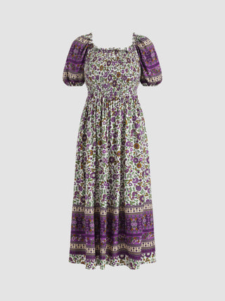 Floral Patchwork Maxi Dress