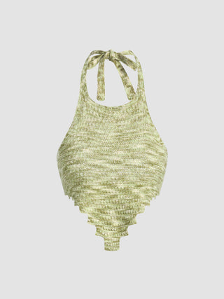 Gradient Knit Halter Top