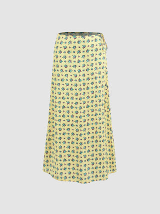 Floral Print A-line Skirt
