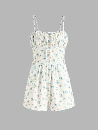 Floral Print Playsuit