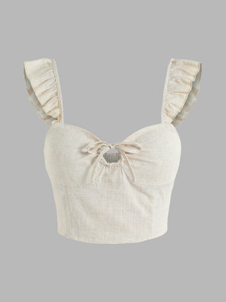 Ruffle O-Ring Tank Top