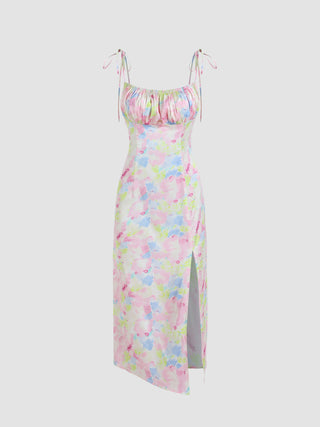Floral Tie Dye Midi Dress