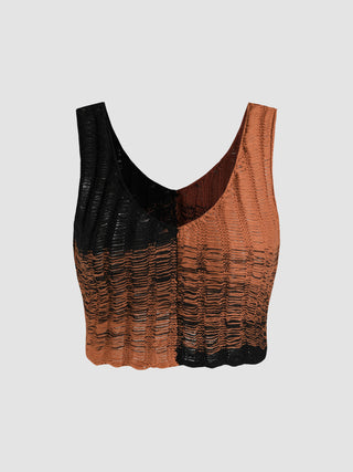 Gradient Crochet Tank Top