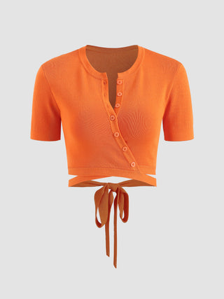 Orange Dream Cropped Blouse