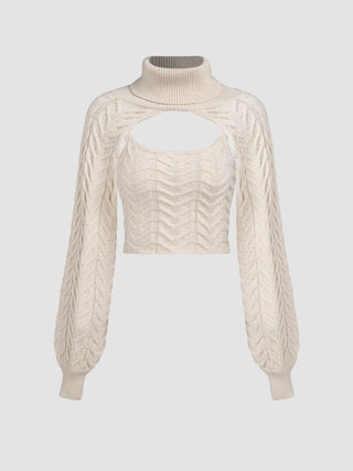 Oat Milk Latte Cut Out Sweater