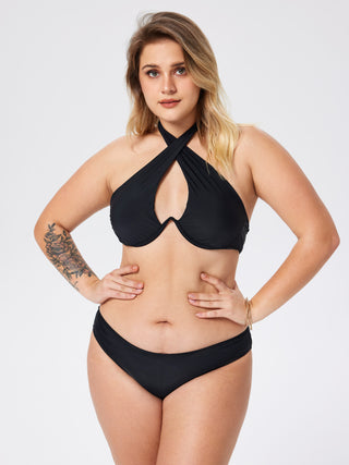 Miss Independent Cut-Out Underwire Bikini Set Curve & Plus