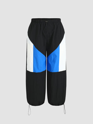 Patchy High Waist Parachute Joggers Curve & Plus