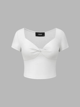 Ruched Crop Cami Top