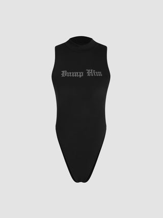 Dump Him Rhinestone Bodysuit
